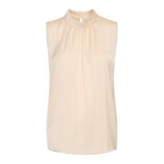 Elegant Aileensz Top Bluser i Creme