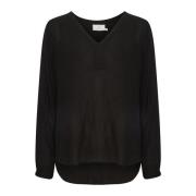 Kaffe Amber Blouse Ls Toppe Black