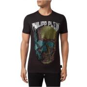 Skull Rhinestone T-shirt - Mænds