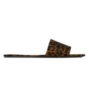 Carlyle Leopard-Print Flade Sandaler