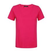 Klassisk Bomuld Fuchsia T-shirt