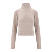 Cashmere Blandet Turtleneck Sweater