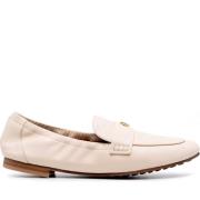 Beige Ballet Loafers