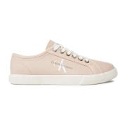 Rose Canvas Tennis Sneakers