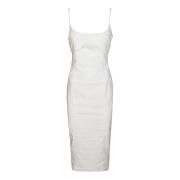 Ruched Cup Midi Kjole