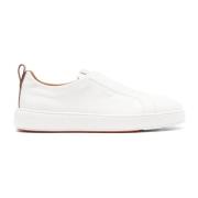 Hvide Læder Slip-On Sneakers