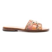 Blomstret Mules Sandaler