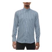 Stribet Button-Down Skjorte