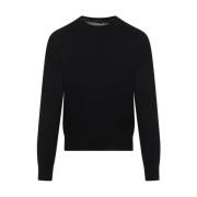 Cashmere-Silke Sweater i Sort