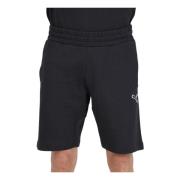 Sort Essentials Elastisk Talje Shorts