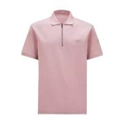 ZIP-UP POLO SHIRT Pink