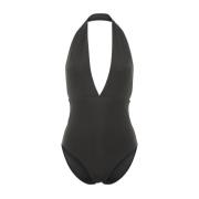 Anthracite Halterneck Swimsuit