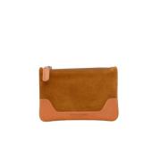 Sennepssuede Clutch Taske