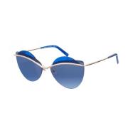 Blå Butterfly Style Solbriller
