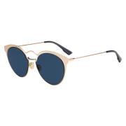 Rose Gold/Blue Sunglasses NEBULA