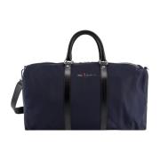 Blå Rejsetasker med Læderrem