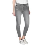 Denim Jeggings med Distressed Front