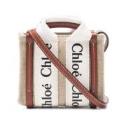 Woody Nano Tote Taske Brun