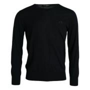 Blå Cashmere Bi Crewneck Sweater