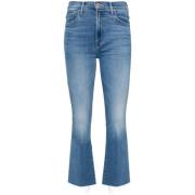 Højtaljede Bootcut Fray Jeans