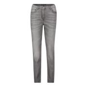 Stone-Washed Slim Fit Basic Jeans