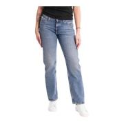 Lavtaljede Straight Jeans