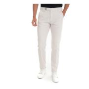 Slim Fit Chino Bukser med Fliseprint Foring