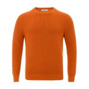 Orange Bomuld Crewneck T-shirt
