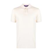 Beige Casual Polo Shirt Mænd