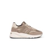 Taupe Suede Læder Sneakers