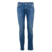 Italienske Slim-Fit Stretch Denim Jeans