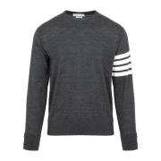 Grå Uld 4-Bar Sweater