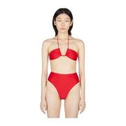 V-hals Halter Bikini Top