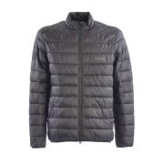 Sort Teknisk Nylon Puffer Jakke