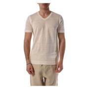 V-hals Casual Linned T-shirt