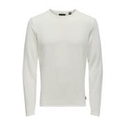 Vask Crew Knit Sweater til Mænd