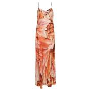 Plumage Silk Maxi Kjole