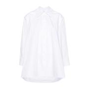 Hvid Poplin Klassisk Skjorte