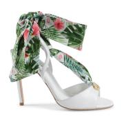 Silk Printed High Heel Sko