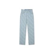 Monogram Jacquard Jeans Blå