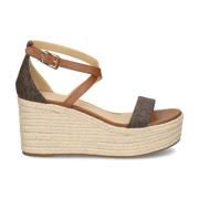 Brun Wedge Espadriller til Kvinder