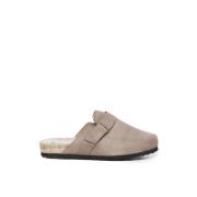 Premium Suede Sandaler i Coco Brown