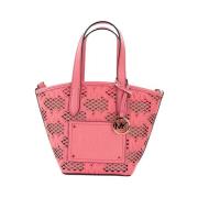 Kimber Small Tea Rose Vegan Læder 2-i-1 Lynlåst Tote Messenger Taske