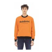 Bomulds Sweater med Logo foran