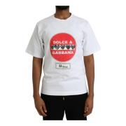 Bomuld Crewneck Hjerte T-shirt