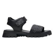 Kvinders Sorte Chunky Platform Sandaler ER00113101