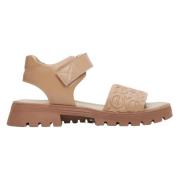 Kvinders Lysebrune Chunky Platform Sandaler ER00113100