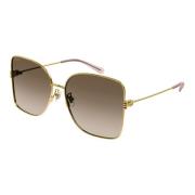 Gold/Brown Shaded Sunglasses