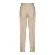 Beige Bukser Regular Fit