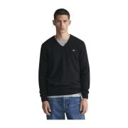 Klassisk Uld V-Hals Sweater